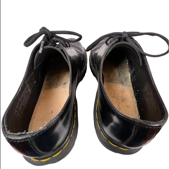 DR MARTENS VINTAGE WOMENS/MENS OXFORDS BLACK SIZE 8 WOMENS MENS 7 - Picture 4 of 6